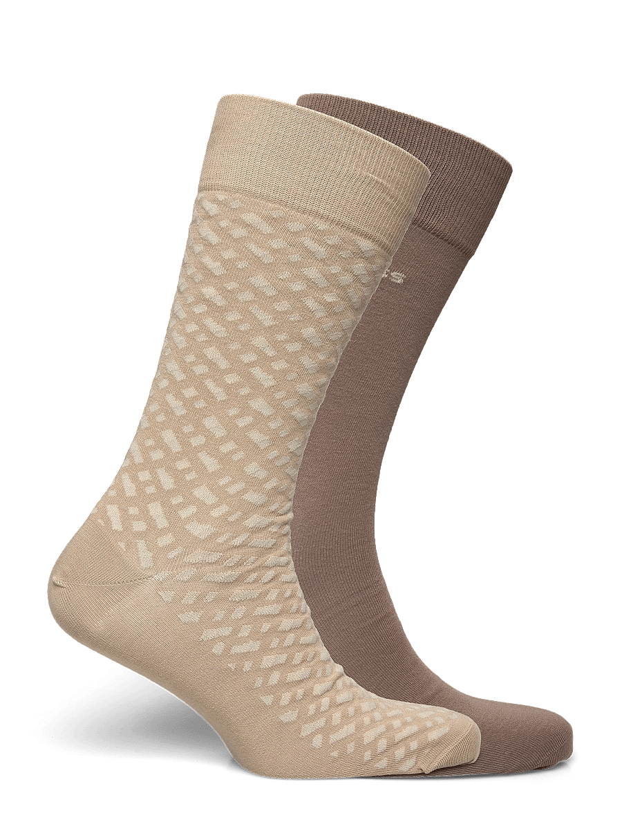 BOSS - 2P RS Monogram CC - klassikalised sokid - open brown - 1