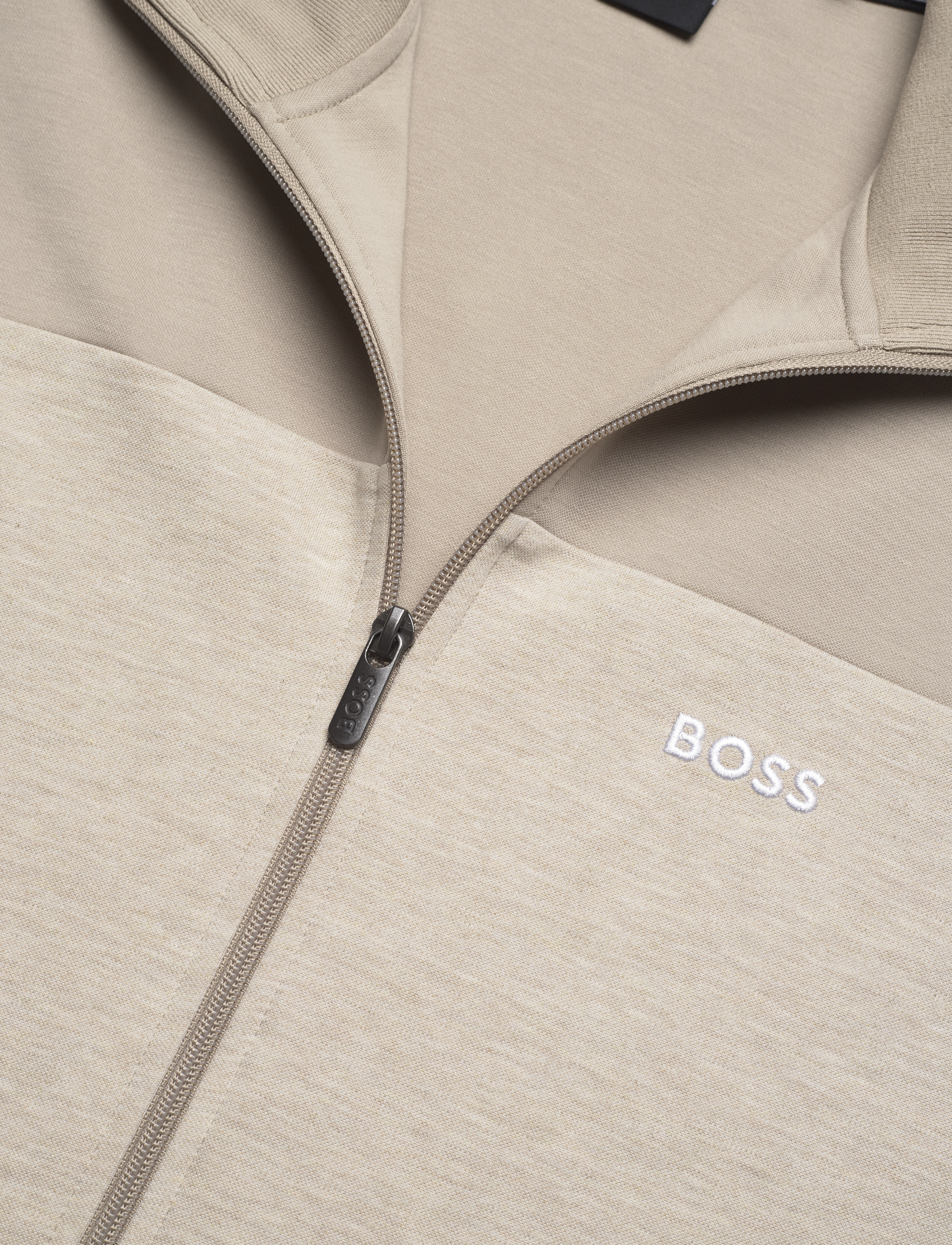 BOSS - Tracksuit Jacket - dark beige - 2