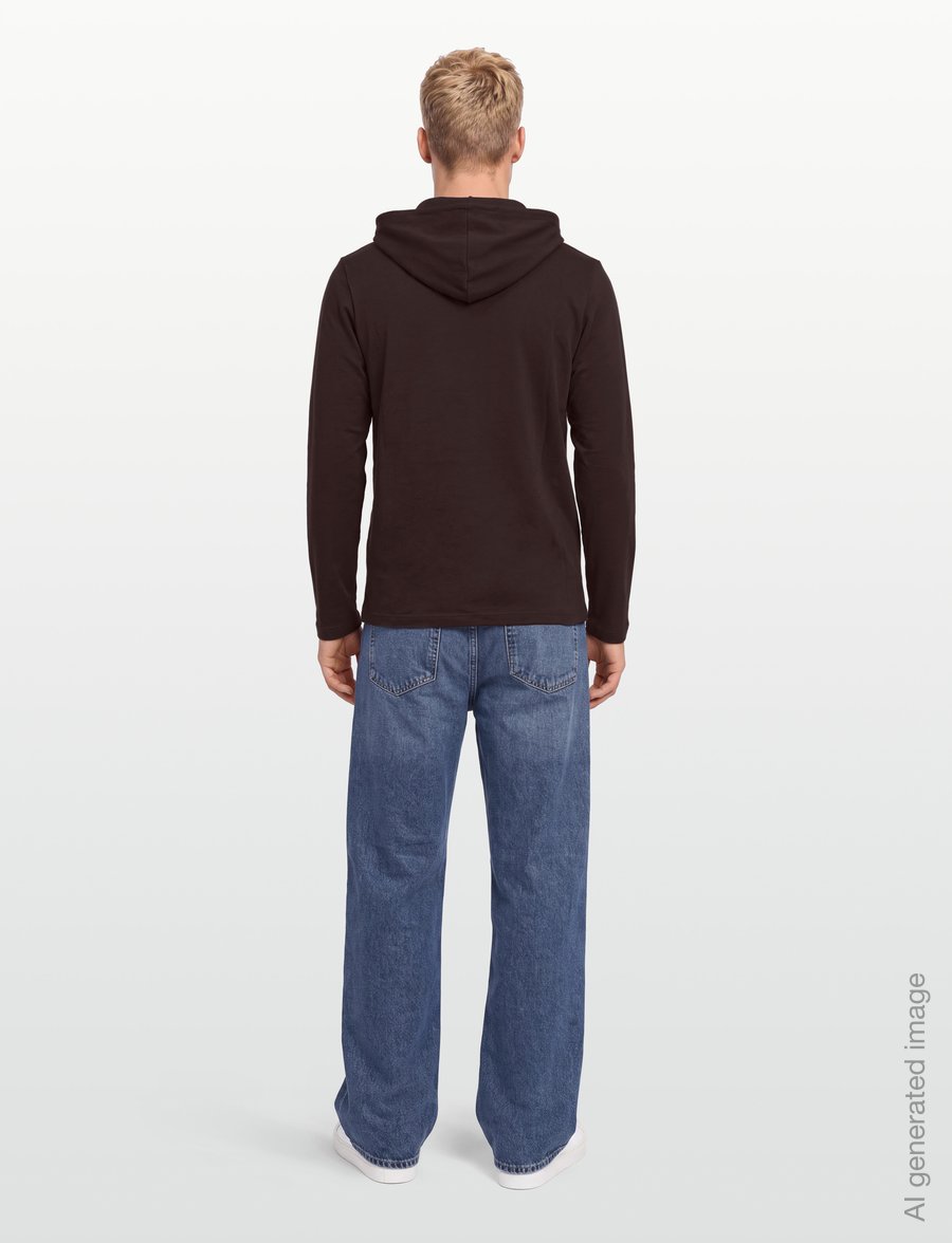 BOSS - Mix&Match LS-Shirt H - pysjamasoverdeler - dark brown - 4