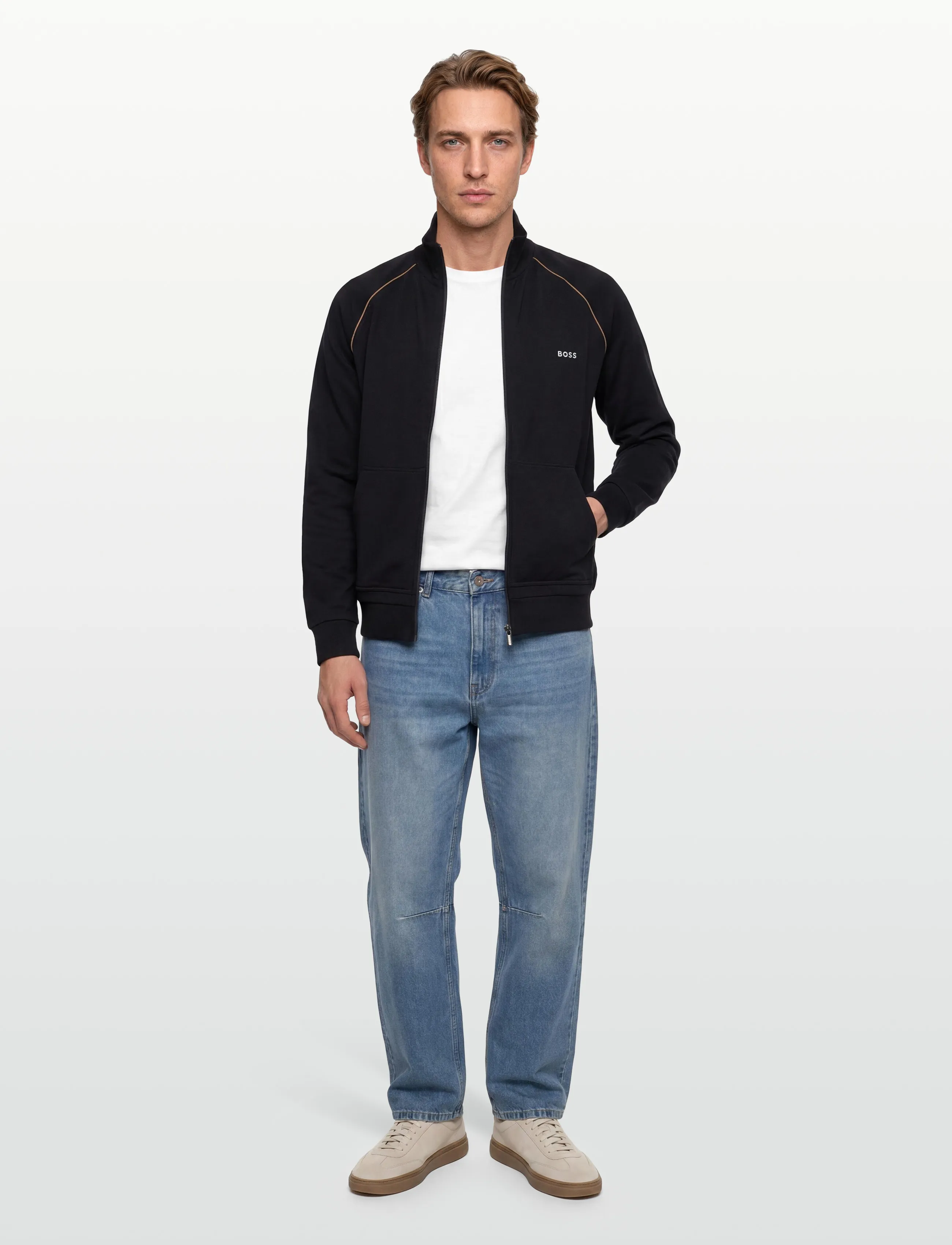 BOSS Mix&Match Jacket Z, M, Sweatshirts & Hoodies, Schwarz - Sweatshirts, Männerswear