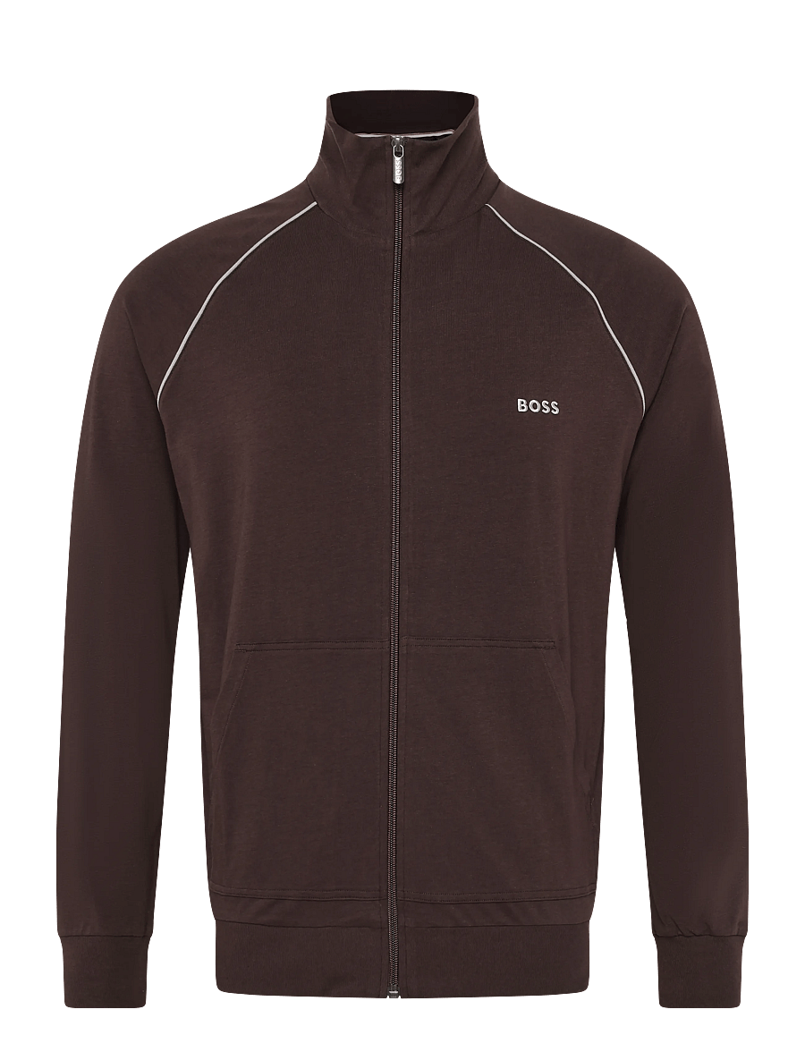 BOSS - Mix&Match Jacket Z - sweatshirts - dark brown - 0