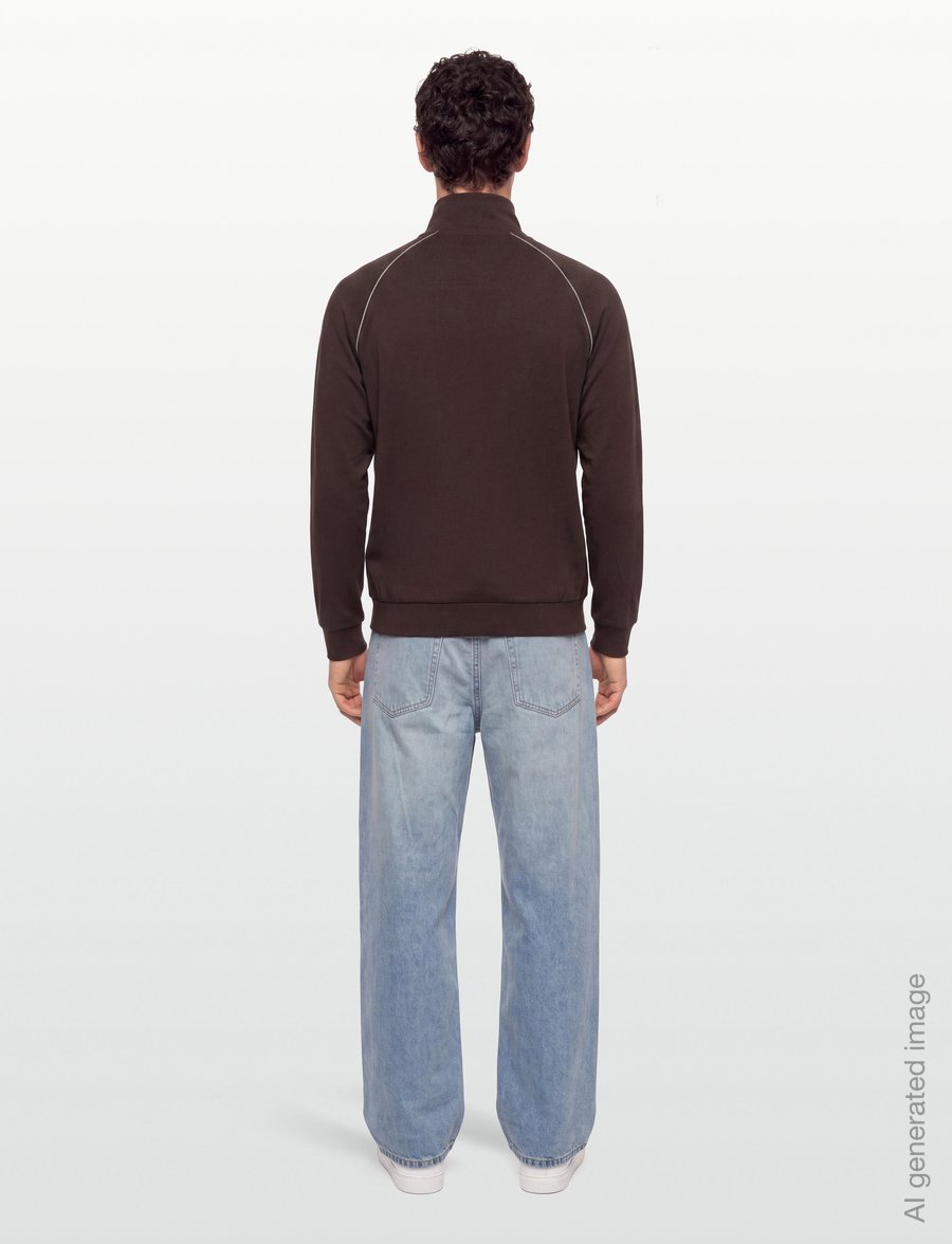 BOSS - Mix&Match Jacket Z - sweatshirts - dark brown - 4