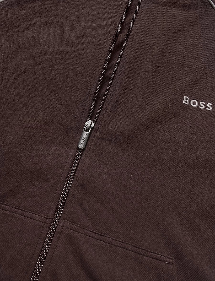 BOSS - Mix&Match Jacket Z - sweatshirts - dark brown - 3