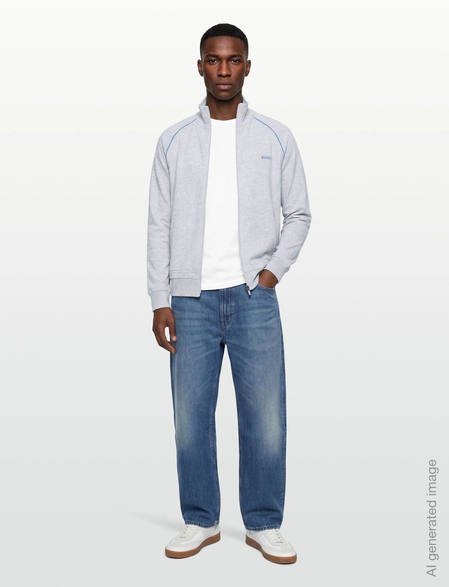 BOSS - Mix&Match Jacket Z - sweatshirts - light/pastel grey - 0