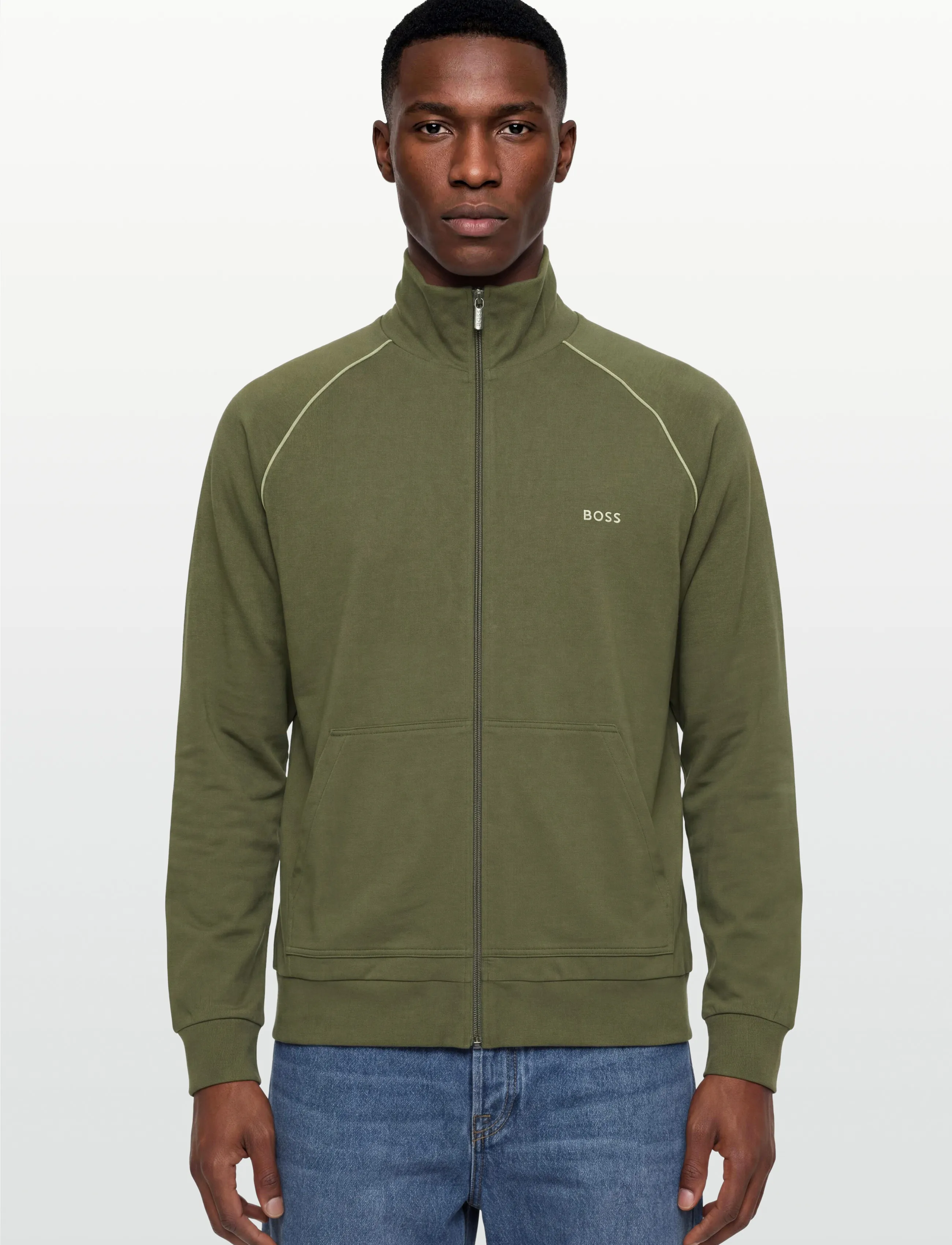 BOSS - Mix&Match Jacket Z - collegepaidat - open green - 3