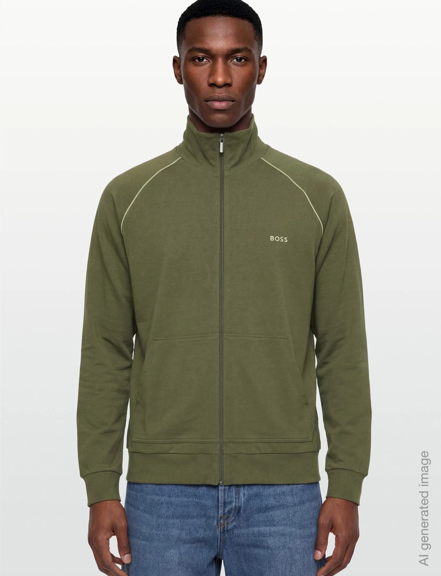 BOSS - Mix&Match Jacket Z - sweatshirts - open green - 3