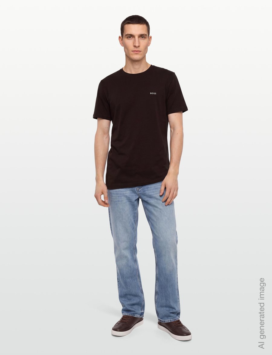 BOSS - Mix&Match T-Shirt R - kurzärmelige t-shirts - dark brown - 0
