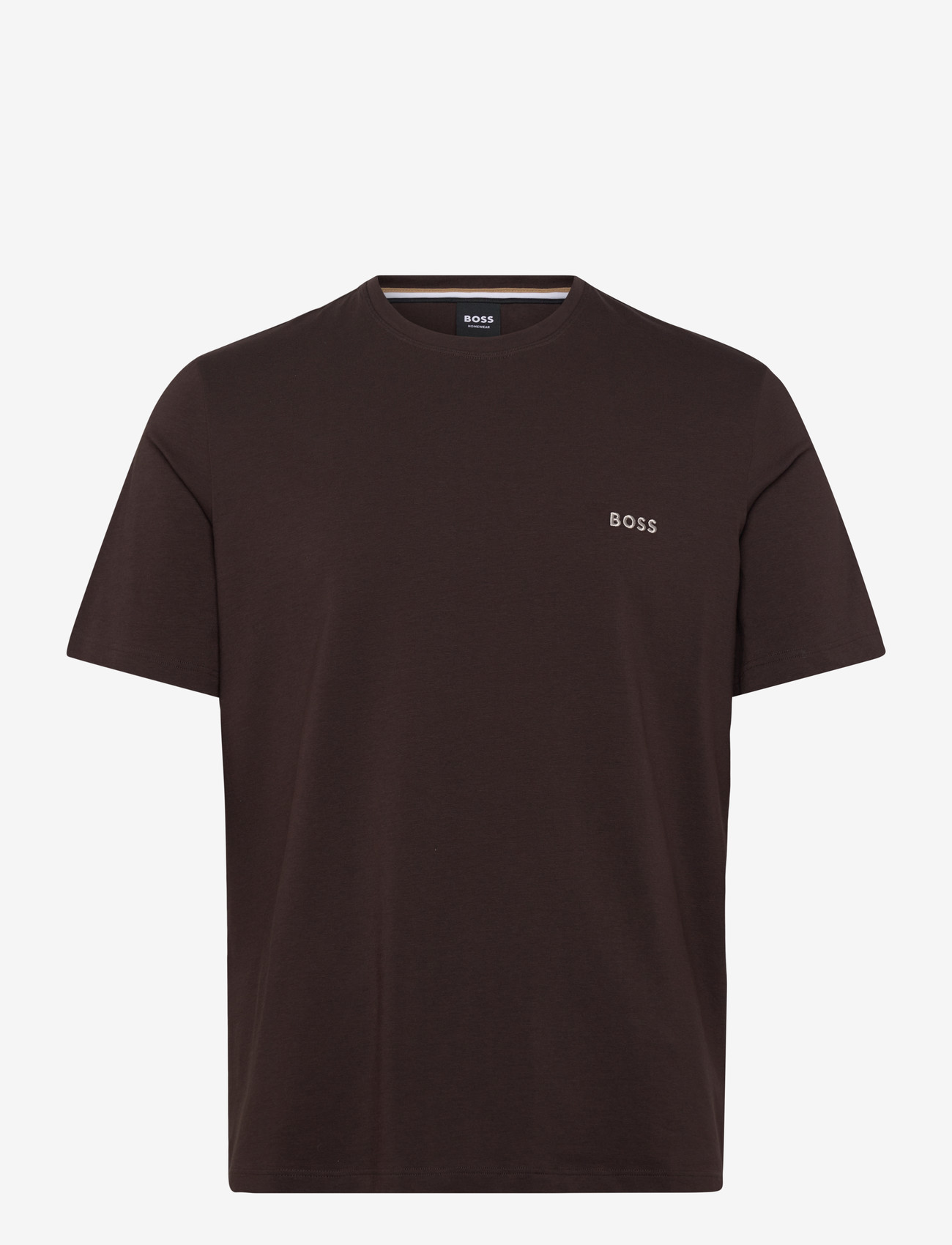 BOSS - Mix&Match T-Shirt R - pyjama tops - dark brown - 0