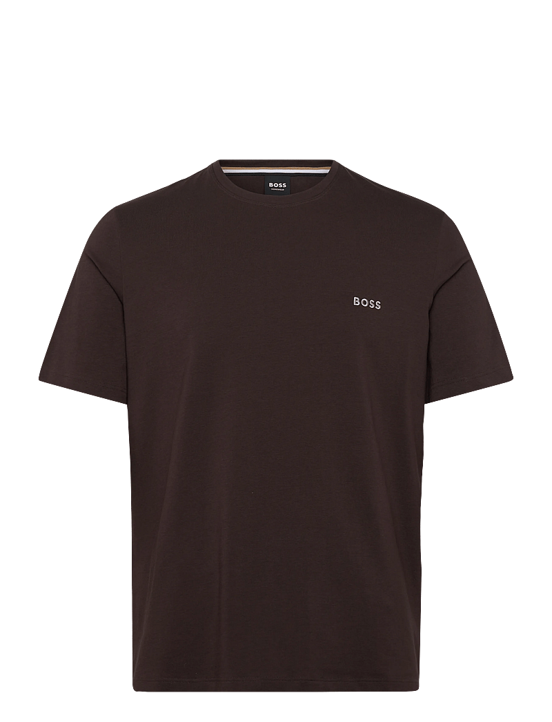 BOSS - Mix&Match T-Shirt R - pyjama tops - dark brown - 0