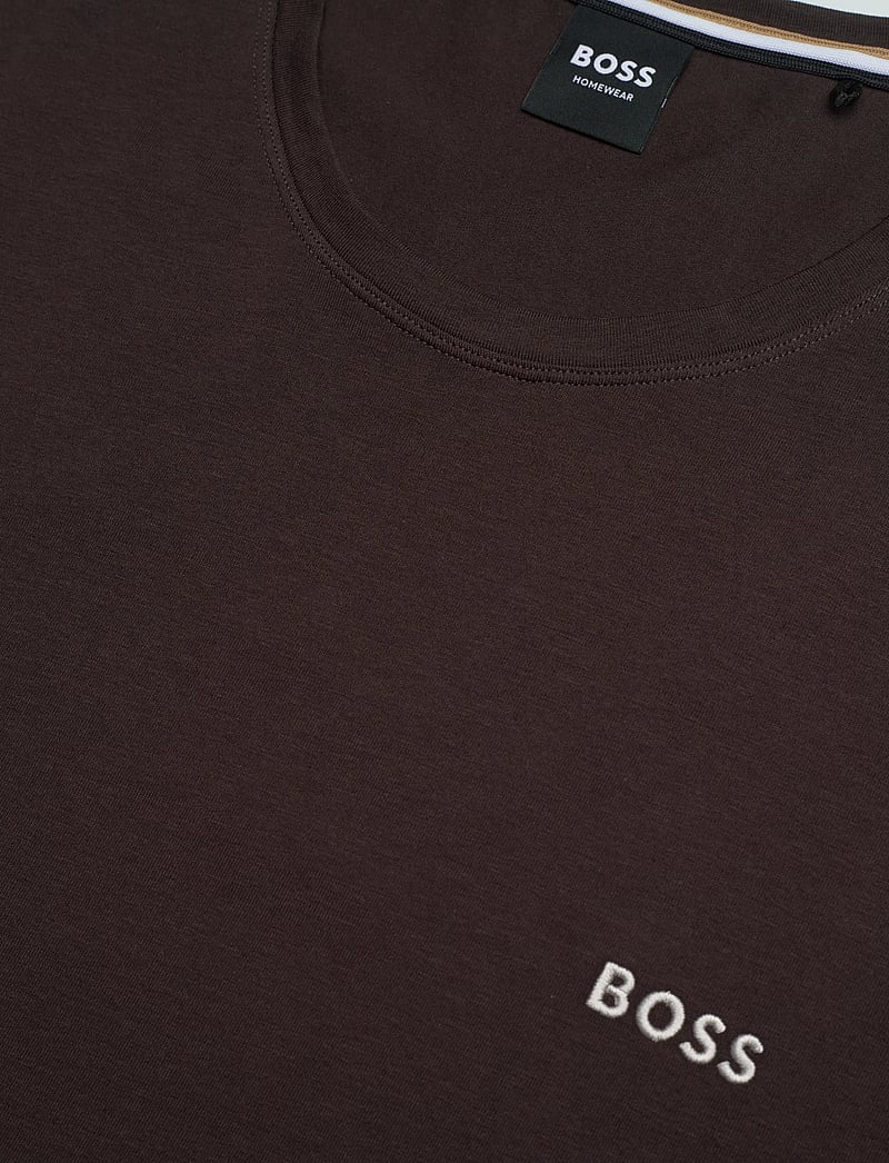 BOSS - Mix&Match T-Shirt R - pyjama tops - dark brown - 2
