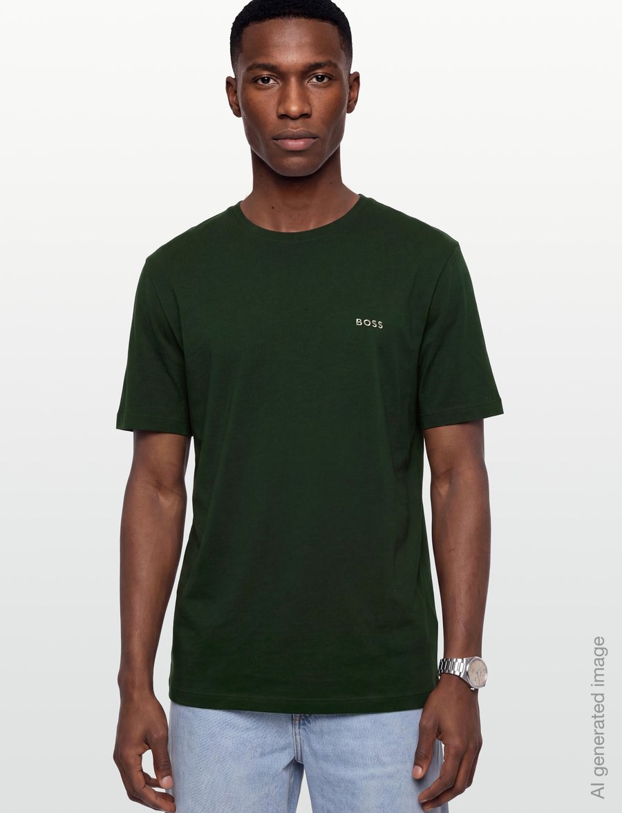 BOSS - Mix&Match T-Shirt R - kurzärmelige t-shirts - dark green - 3