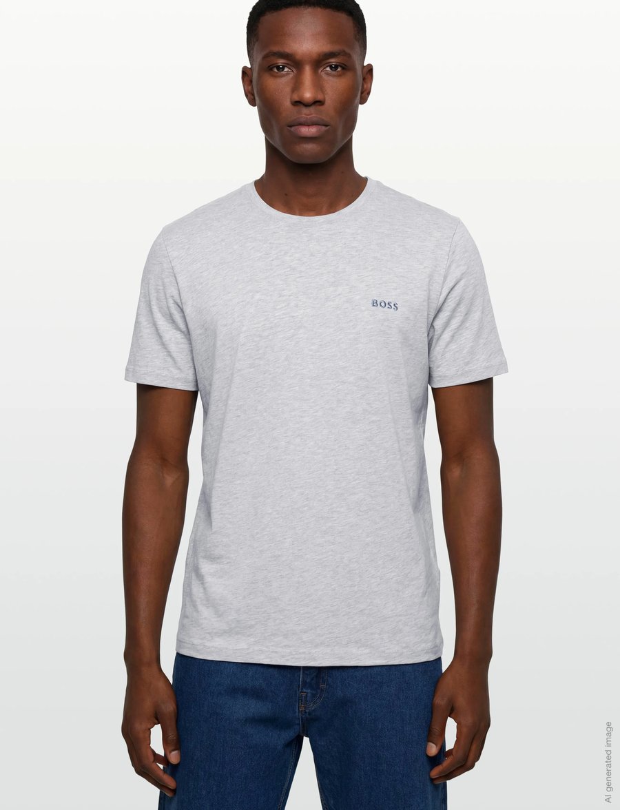 BOSS - Mix&Match T-Shirt R - kortärmade t-shirts - light/pastel grey - 3