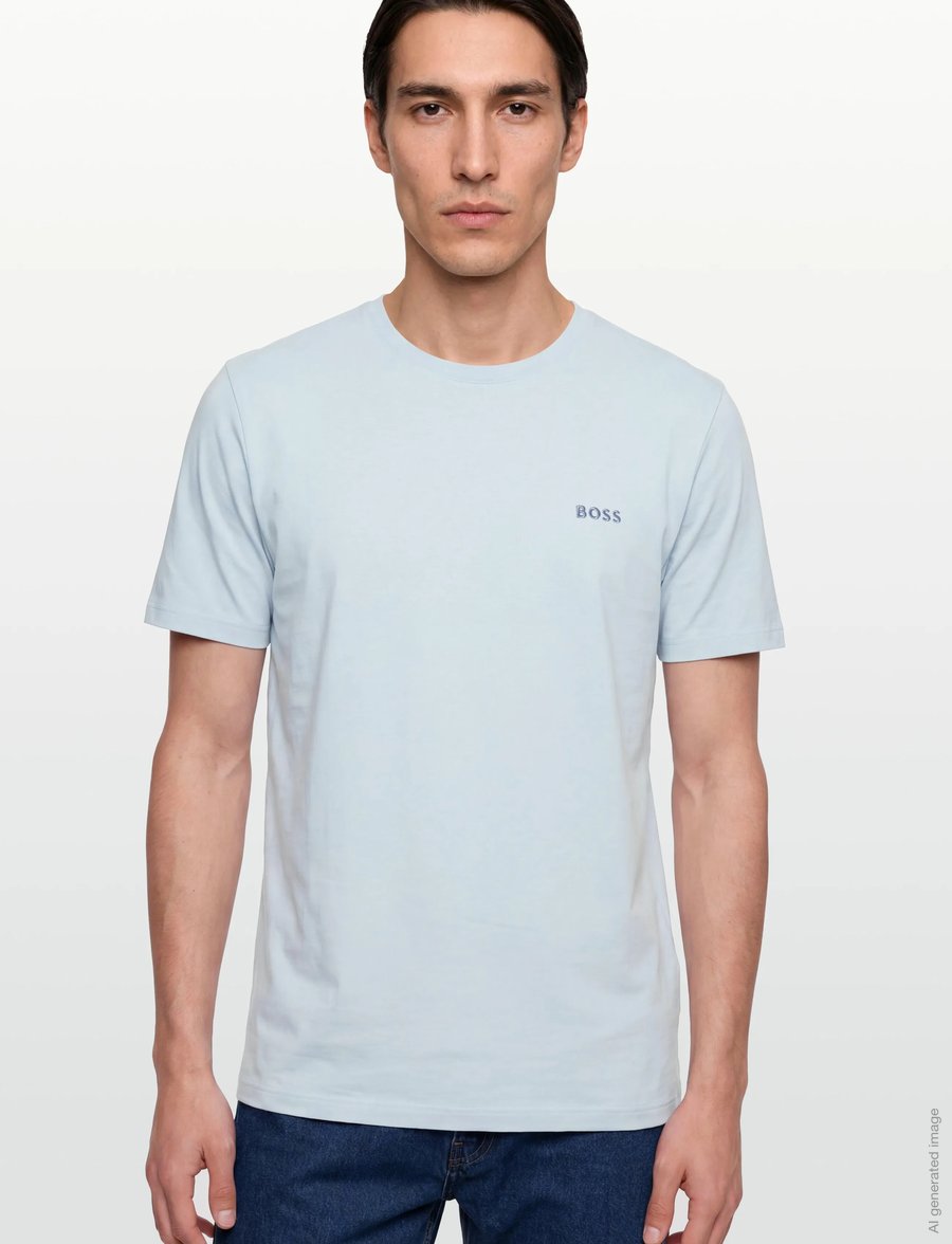 BOSS - Mix&Match T-Shirt R - stutterma bolir - open blue - 3