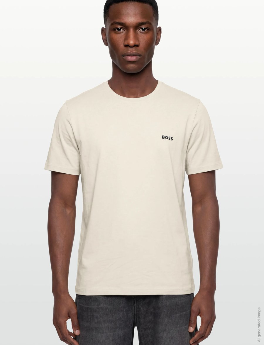 BOSS - Mix&Match T-Shirt R - short-sleeved t-shirts - open white - 3