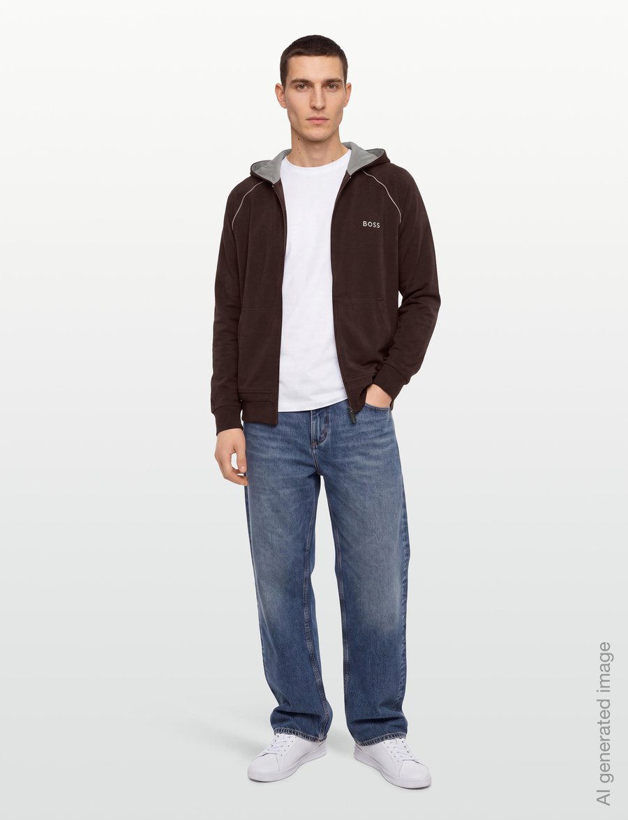 BOSS - Mix&Match Jacket H - kapuzenpullover - dark brown - 0