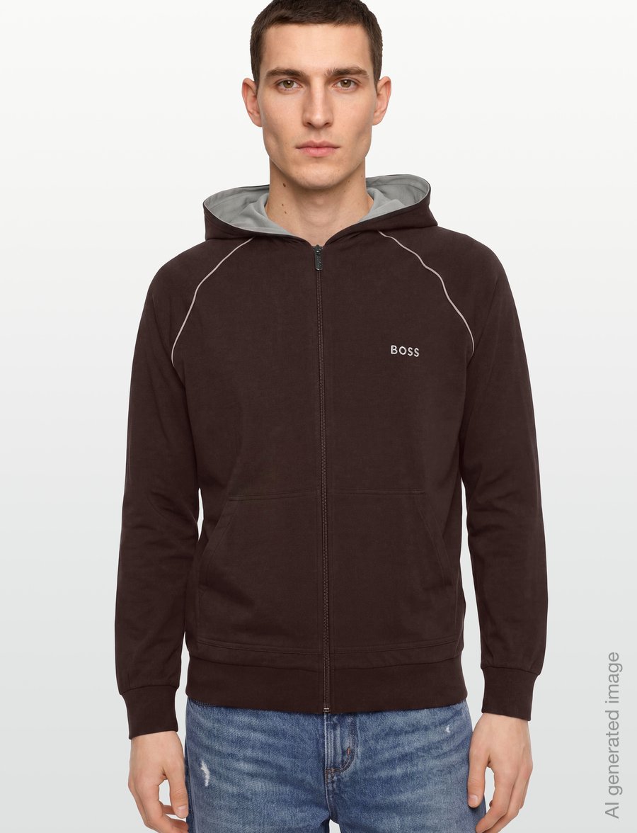 BOSS - Mix&Match Jacket H - kapuzenpullover - dark brown - 3