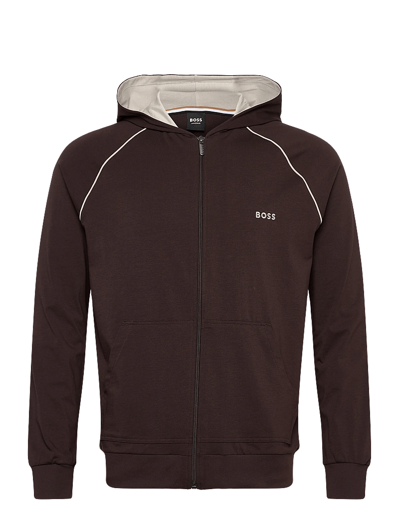 BOSS - Mix&Match Jacket H - hoodies - dark brown - 1