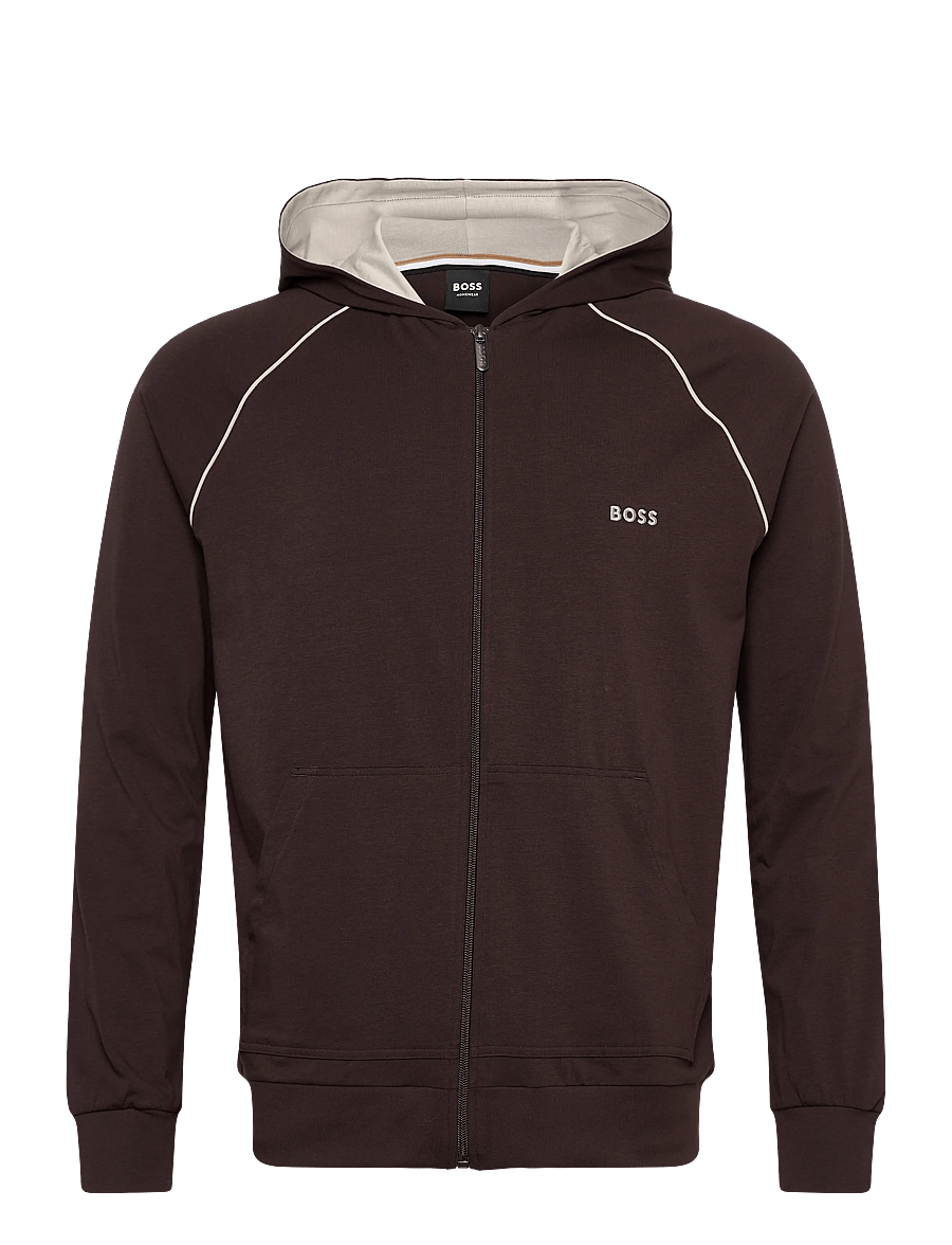 BOSS - Mix&Match Jacket H - hoodies - dark brown - 1