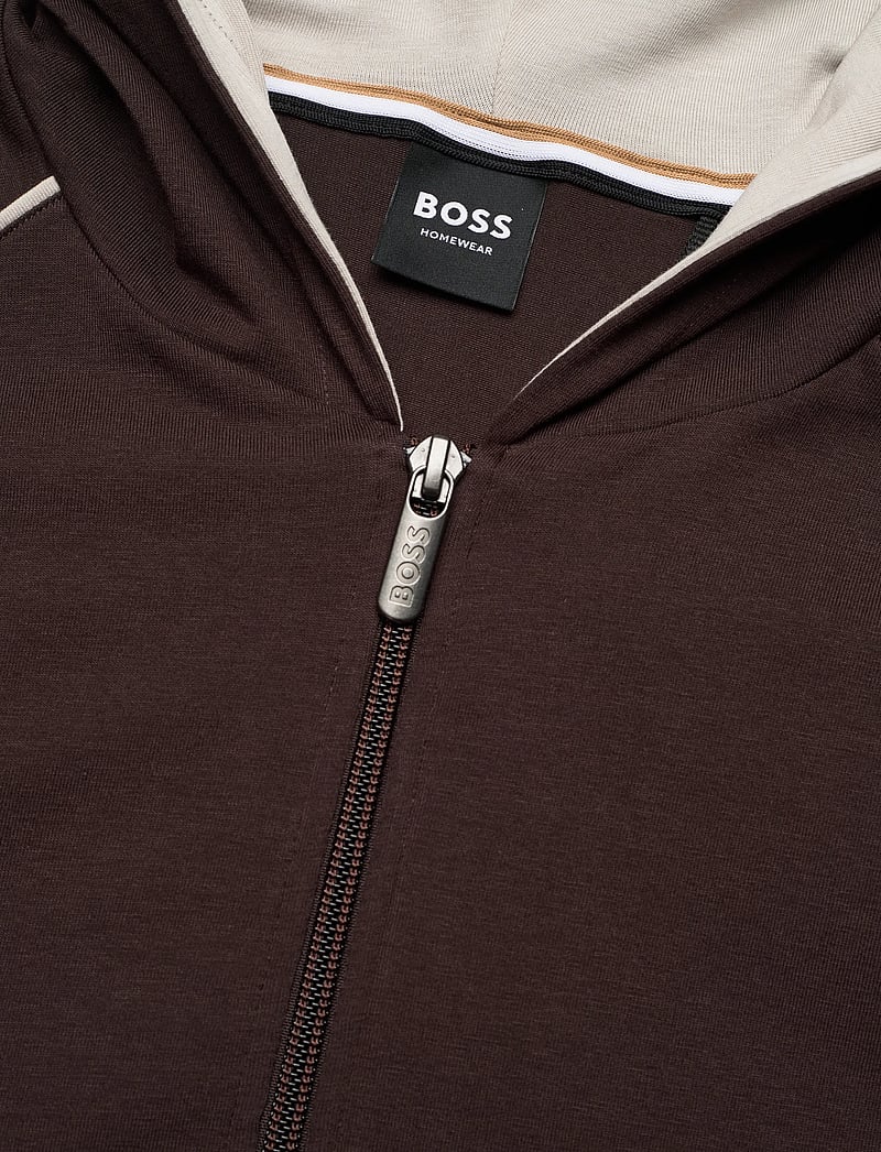 BOSS - Mix&Match Jacket H - hoodies - dark brown - 5