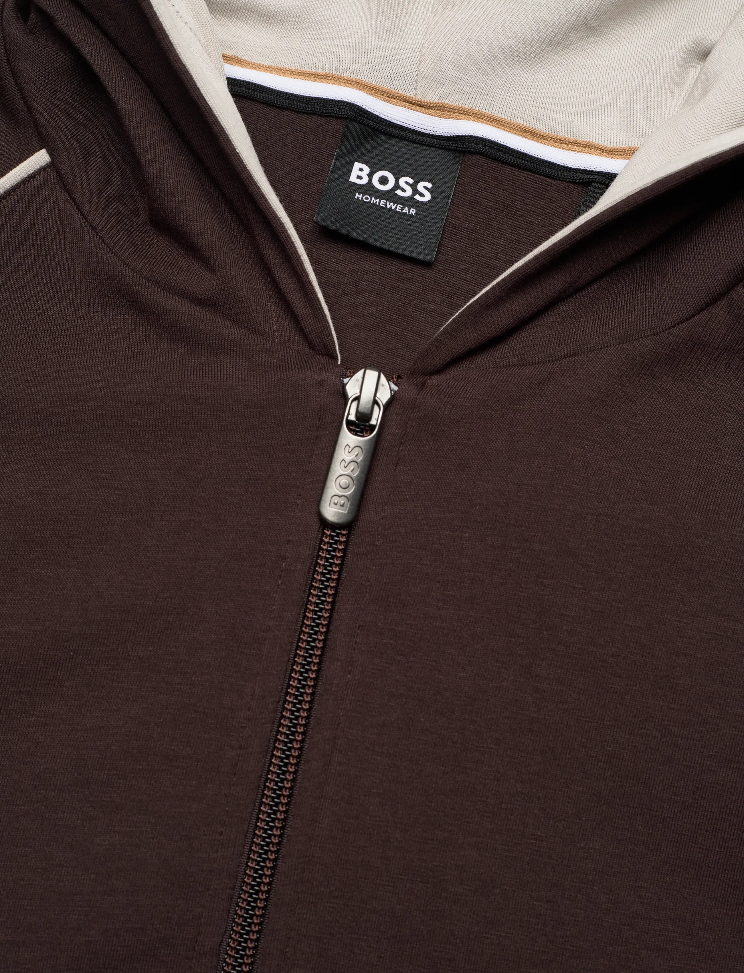 BOSS - Mix&Match Jacket H - hoodies - dark brown - 5
