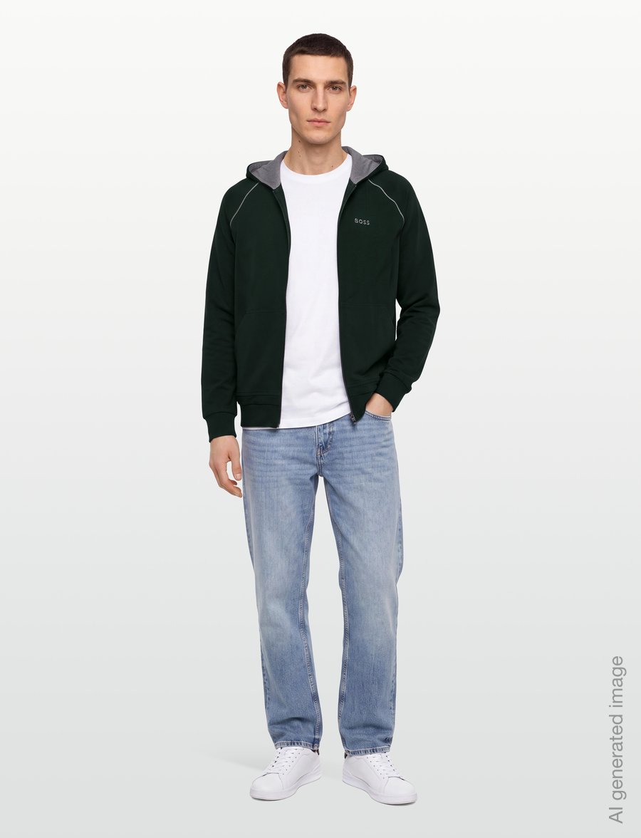 BOSS - Mix&Match Jacket H - kapuzenpullover - dark green - 0