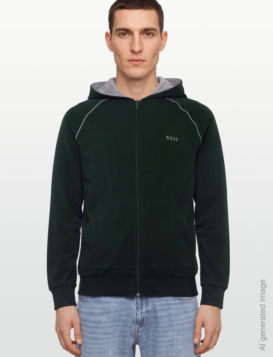 BOSS - Mix&Match Jacket H - kapuzenpullover - dark green - 3