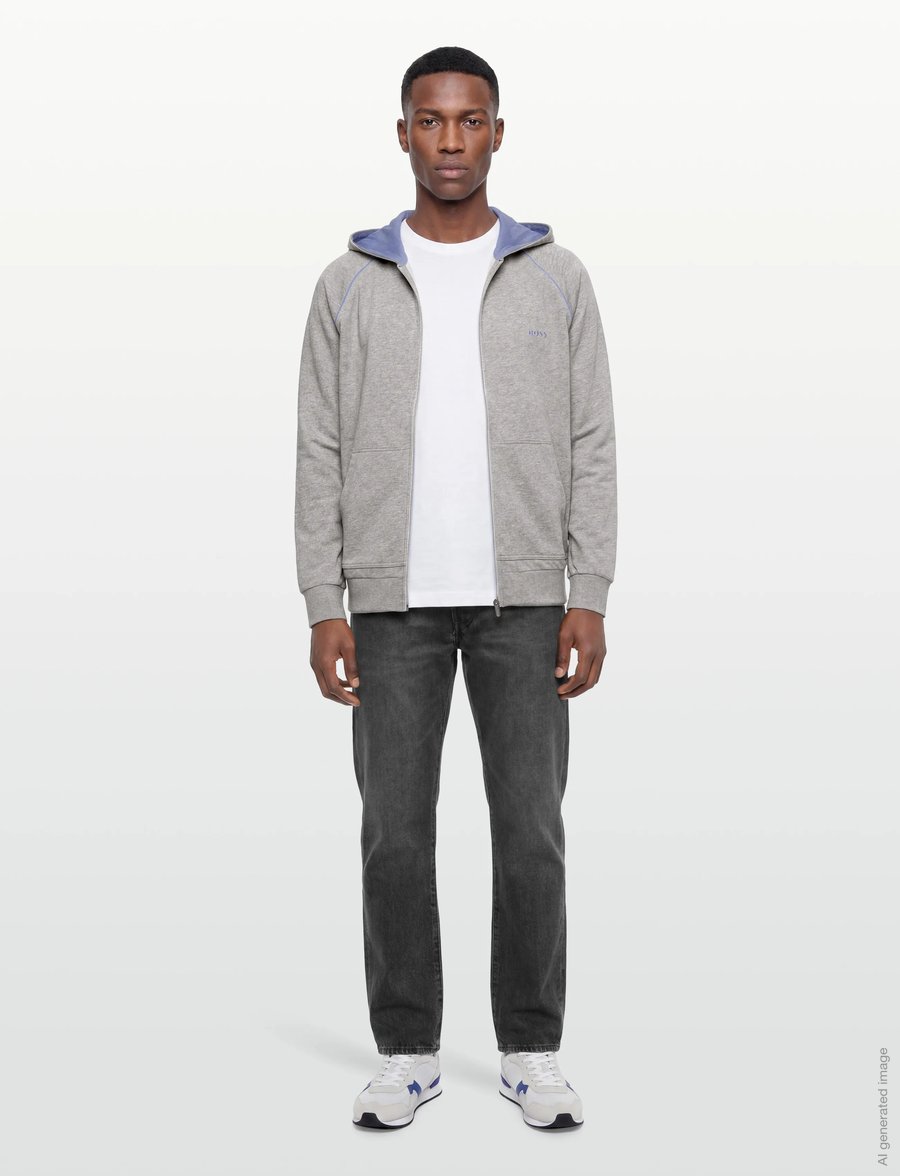 BOSS - Mix&Match Jacket H - hoodies - medium grey - 0