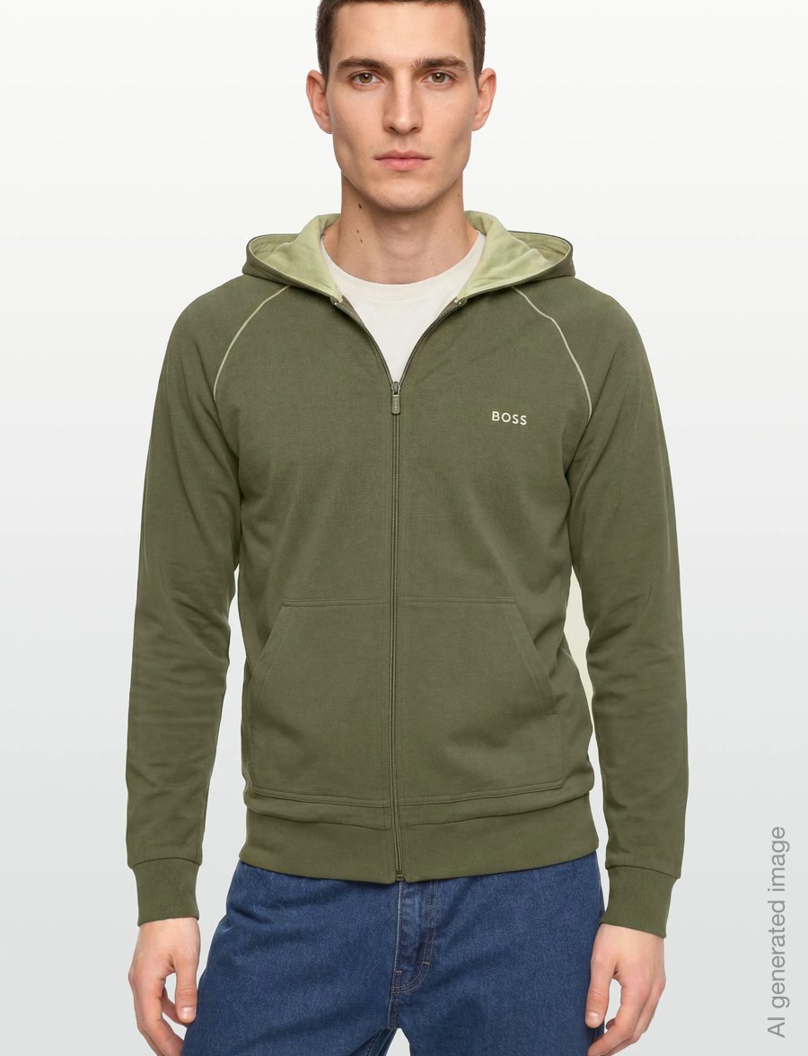 BOSS - Mix&Match Jacket H - kapuzenpullover - open green - 3