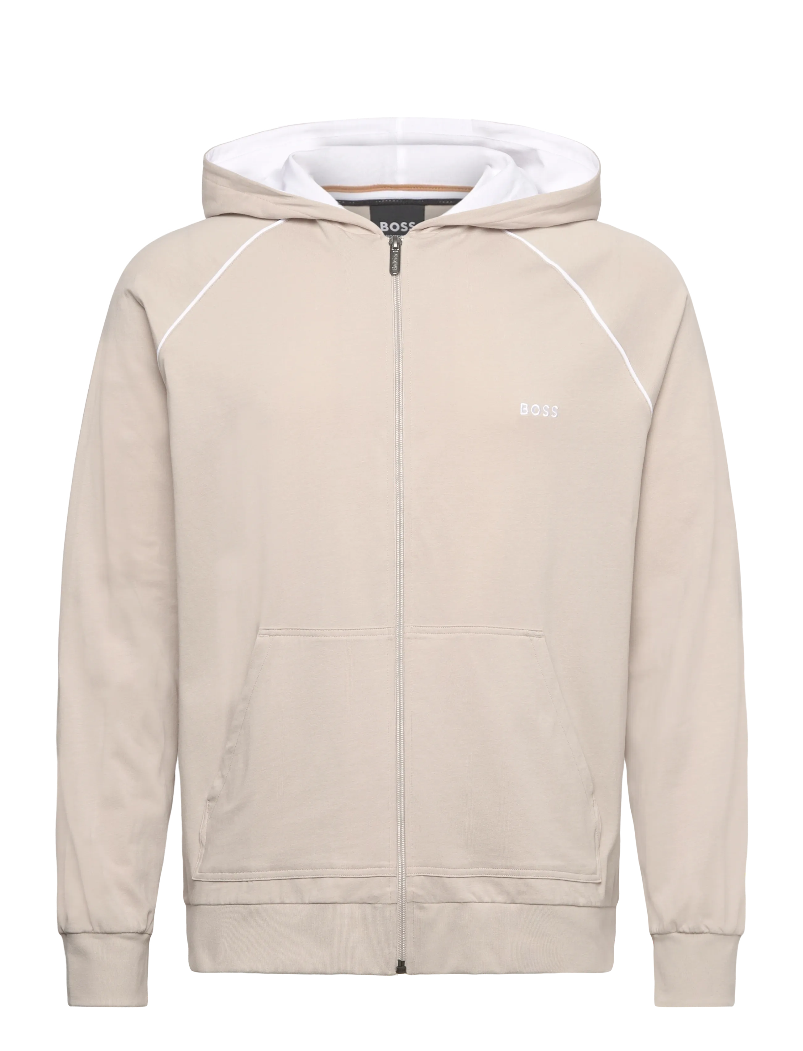 BOSS Mix&Match Jacket H - Sweatshirts & hættetrøjer - OPEN GREY / beige