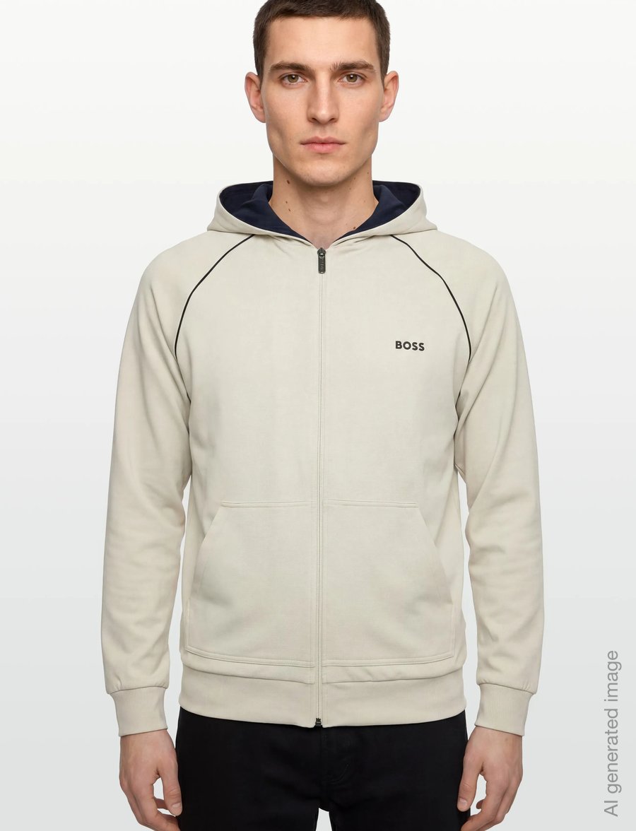 BOSS - Mix&Match Jacket H - hoodies - open white - 3