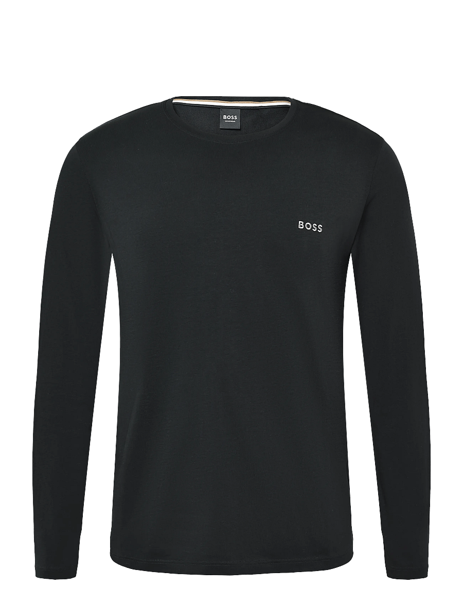 BOSS - Mix&Match LS-Shirt R - långärmade t-shirts - black - 0