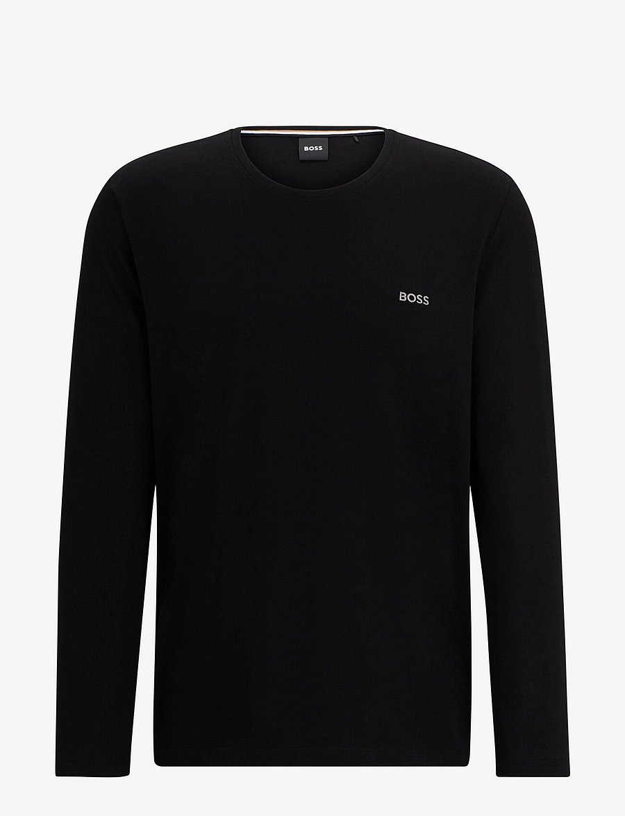 BOSS - Mix&Match LS-Shirt R - langärmelige t-shirts - black - 0