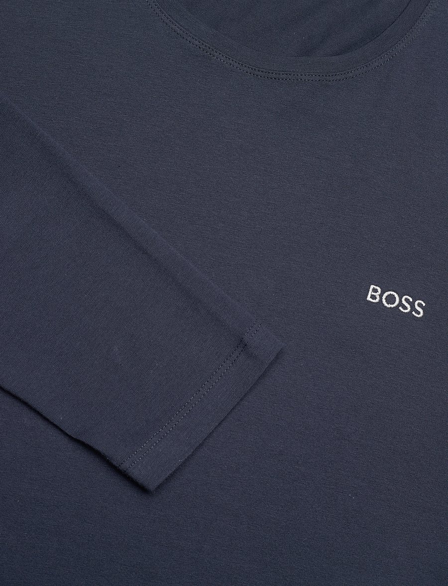 BOSS - Mix&Match LS-Shirt R - langärmelige t-shirts - dark blue - 2