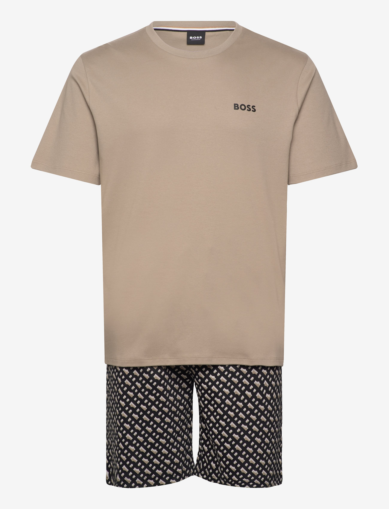 BOSS - Relax Short Set - dark beige - 0