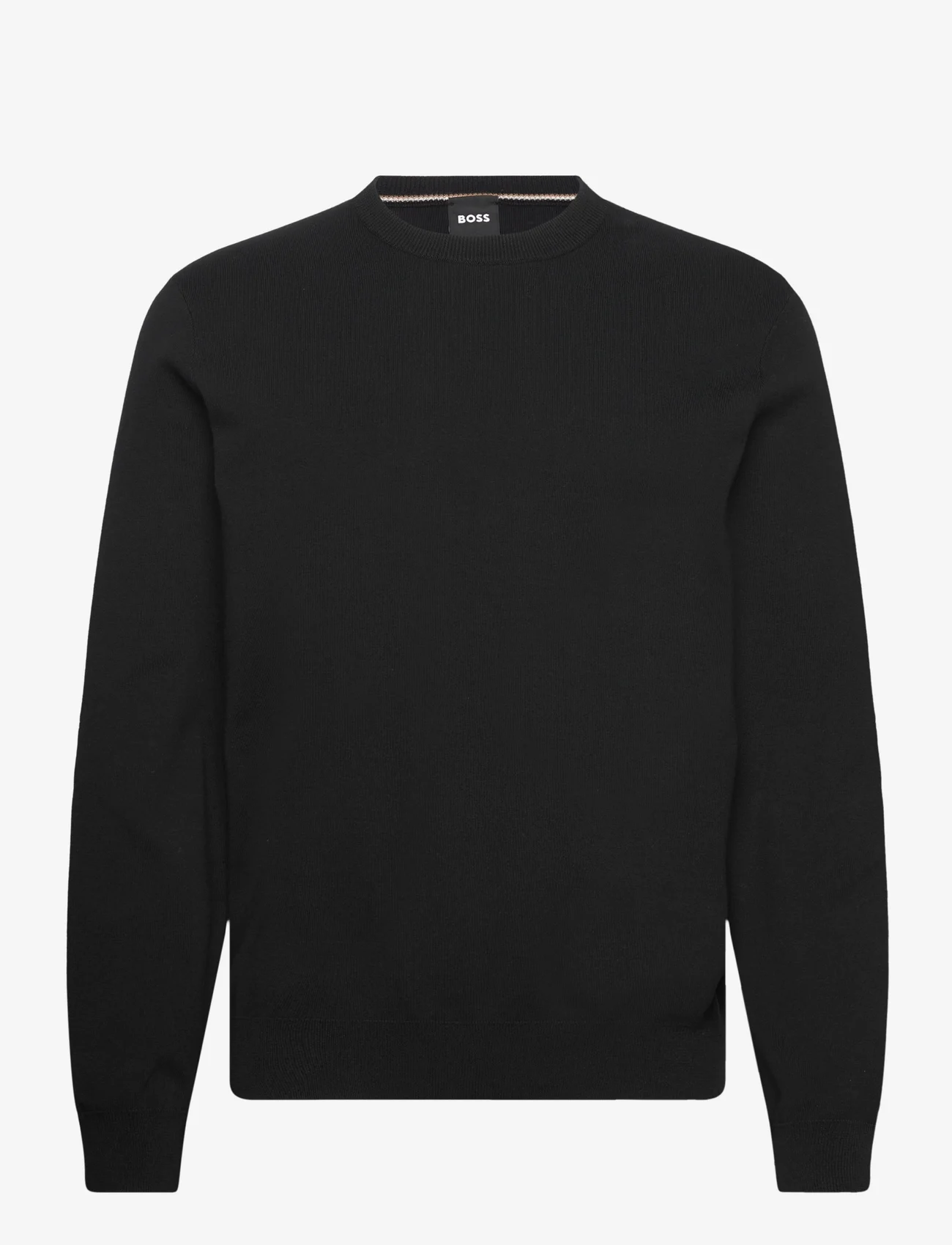 BOSS - Pratello - megztinis su apvalios formos apykakle - black - 0
