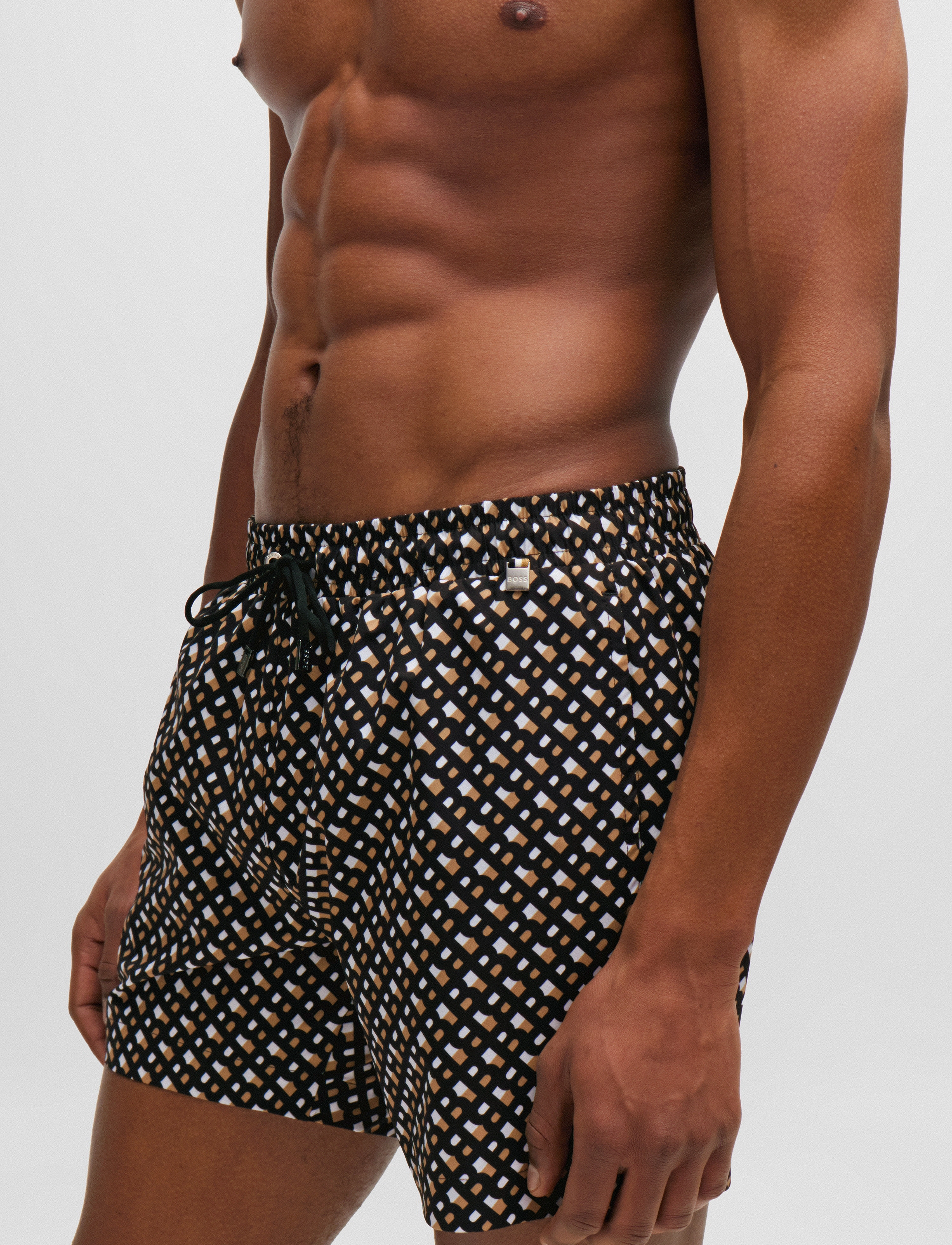 BOSS - Manu new - badeshorts - black - 3