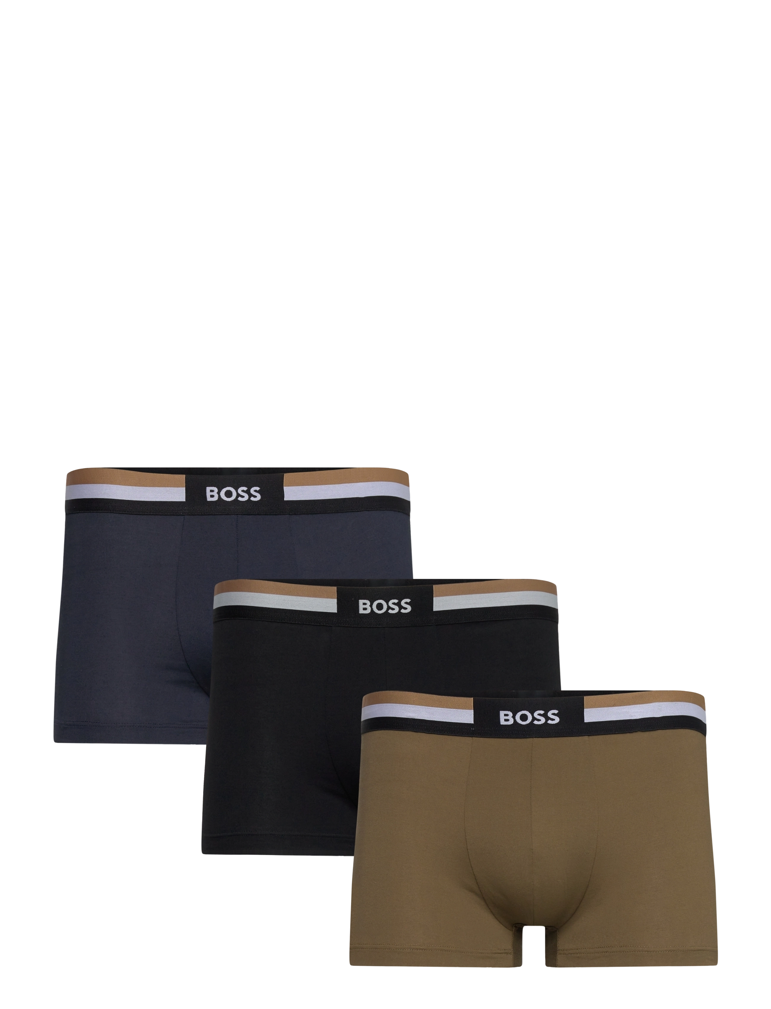 BOSS Trunk 3P Motion, Mænd, 3-Pak Trunks, Navy, Str: S