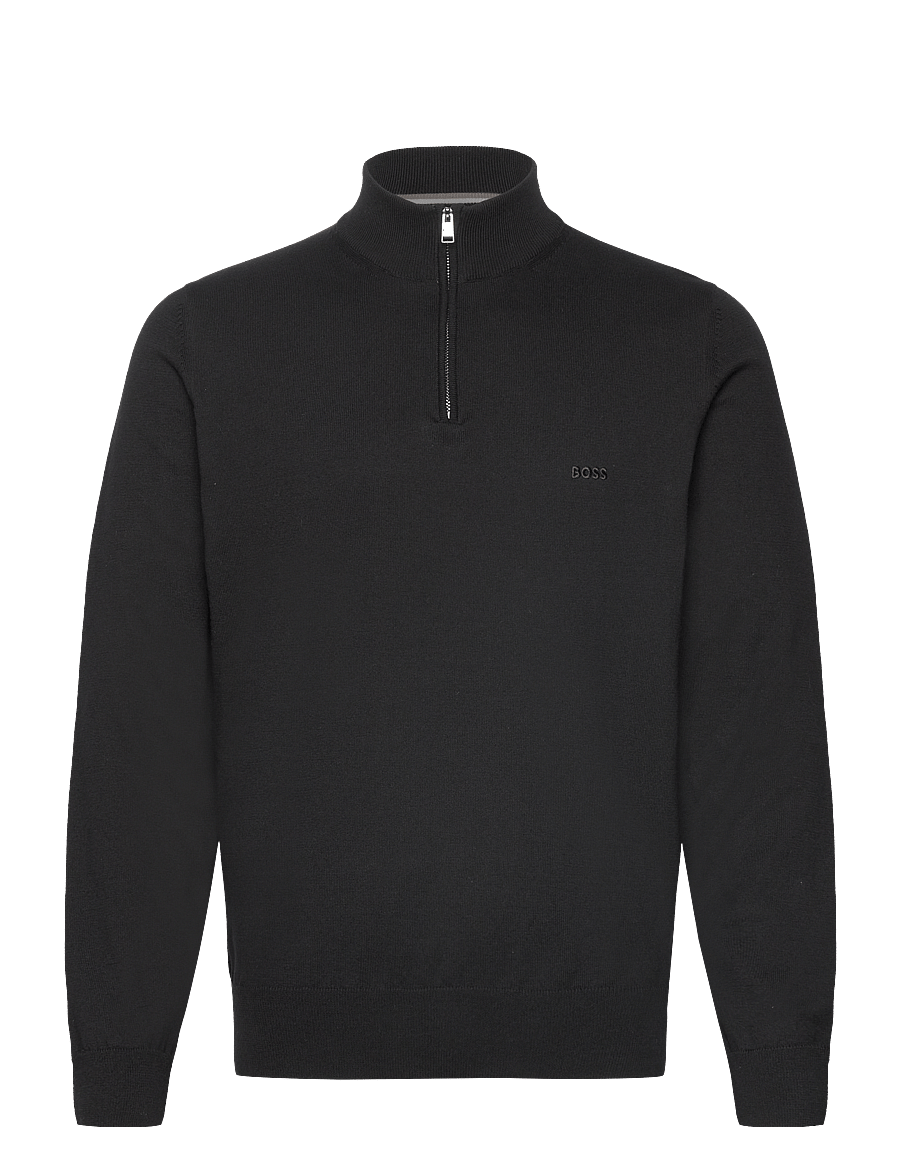 BOSS - Padro-L - pullover mit halbem reißverschluss - black - 0