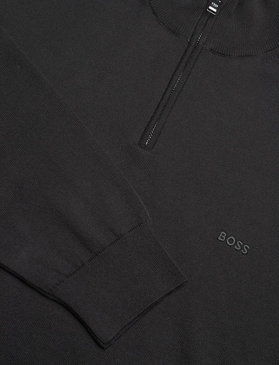 BOSS - Padro-L - pullover mit halbem reißverschluss - black - 2