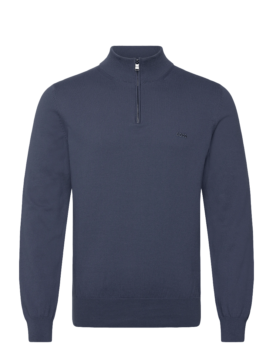 BOSS - Padro-L - pullover mit halbem reißverschluss - open blue - 0