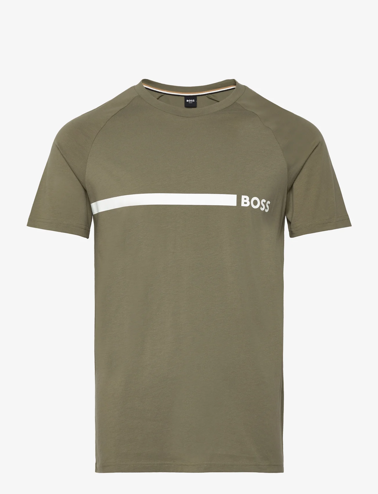BOSS - T-Shirt RN Slim Fit - short-sleeved t-shirts - beige/khaki - 0