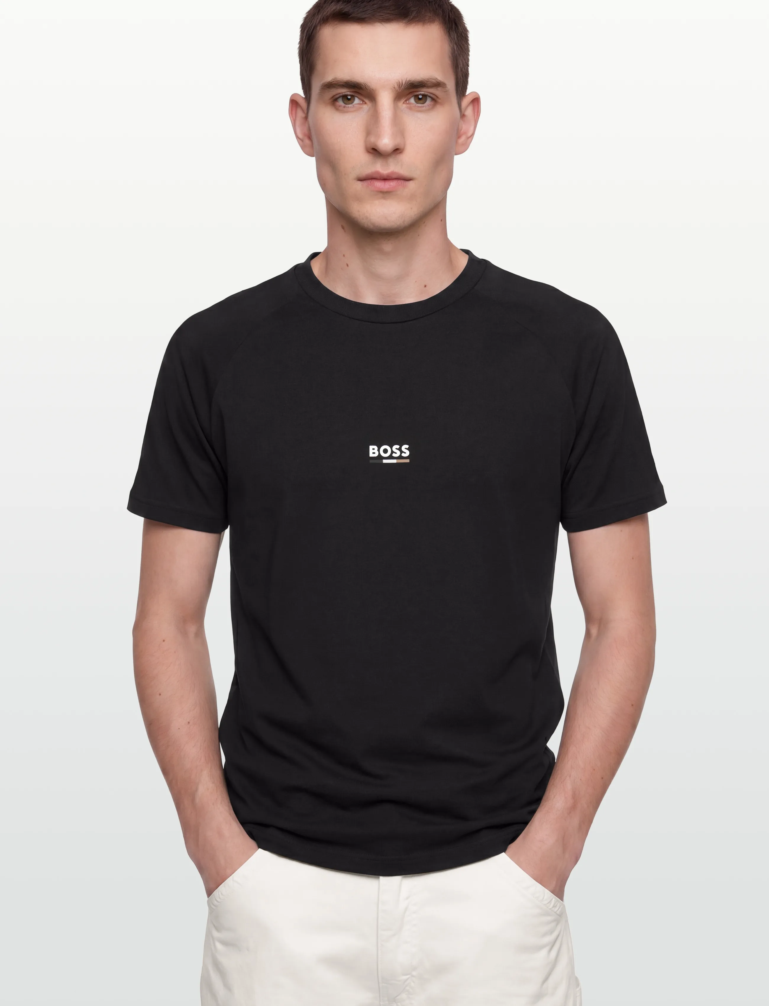 BOSS - T-Shirt RN Slim Fit - kurzärmelig - black - 3