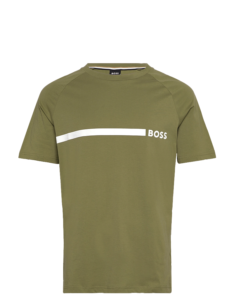 BOSS - T-Shirt RN Slim Fit - kortärmade t-shirts - medium green - 0