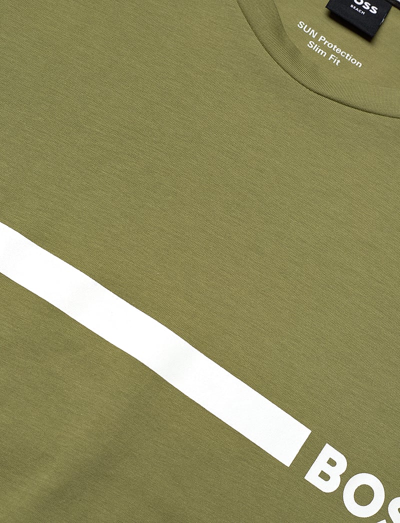 BOSS - T-Shirt RN Slim Fit - kortärmade t-shirts - medium green - 2