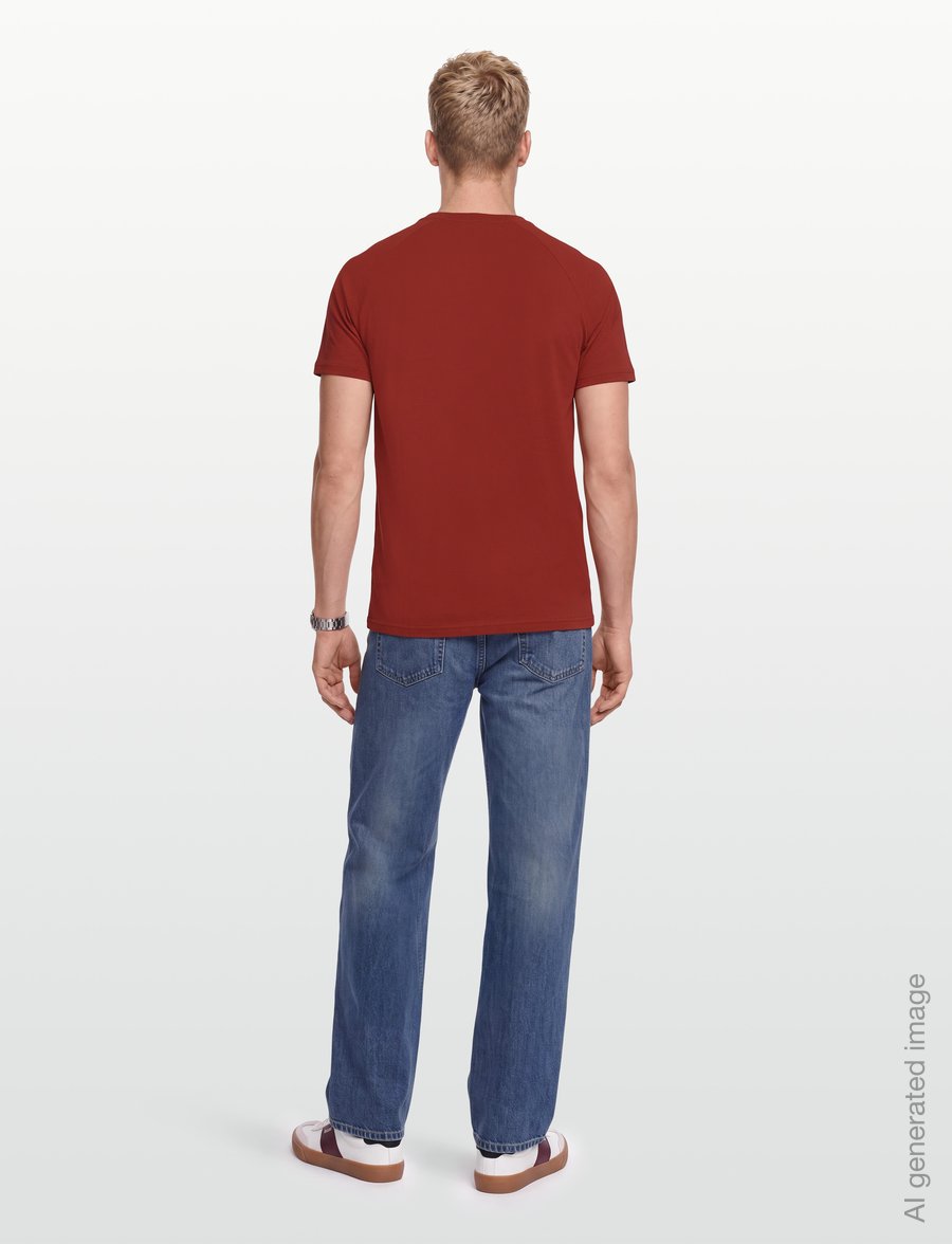 BOSS - T-Shirt RN Slim Fit - lühikeste varrukatega t-särgid - medium red - 4