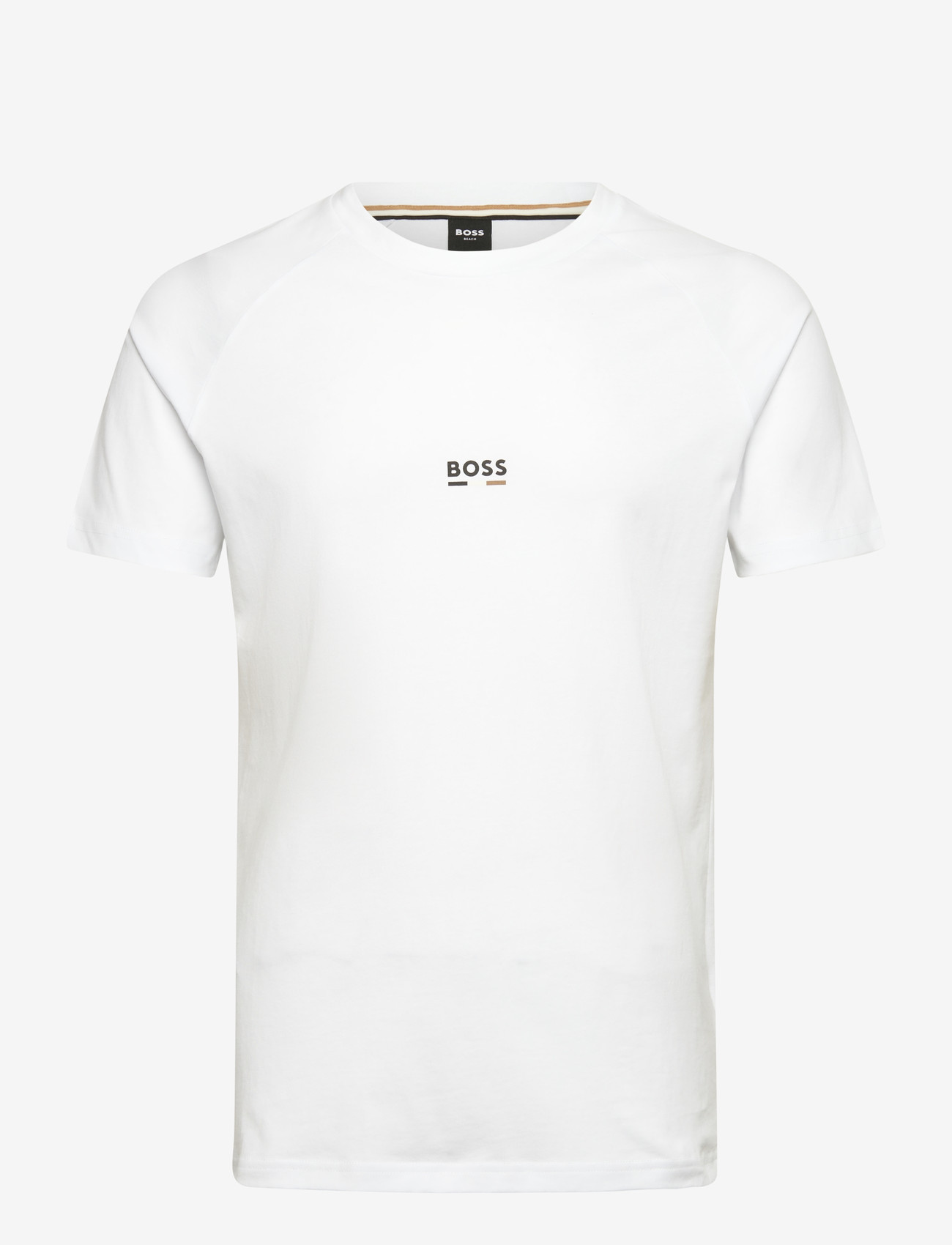 BOSS - T-Shirt RN Slim Fit - kortärmade t-shirts - natural - 0