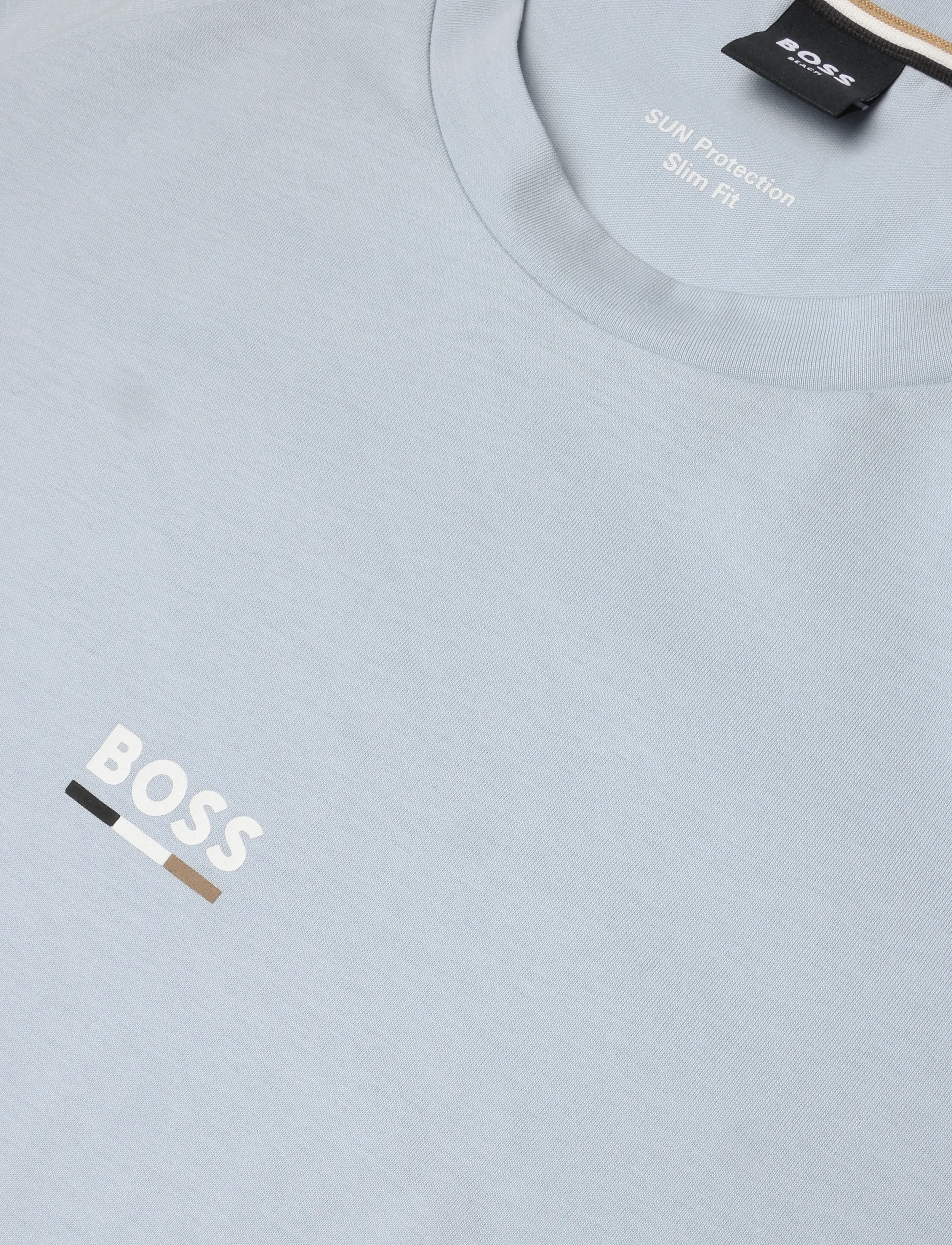 BOSS - T-Shirt RN Slim Fit - kortärmade t-shirts - open blue - 2