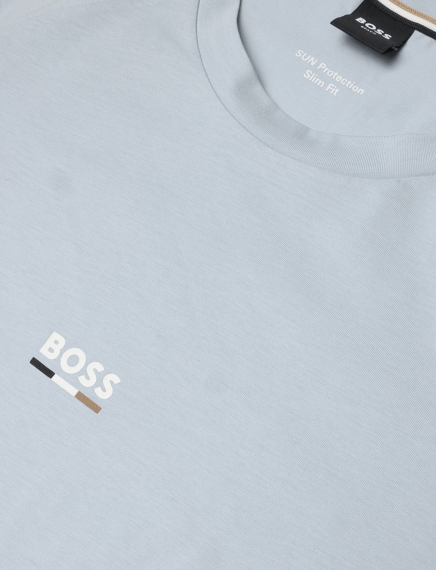 BOSS - T-Shirt RN Slim Fit - kortärmade t-shirts - open blue - 2