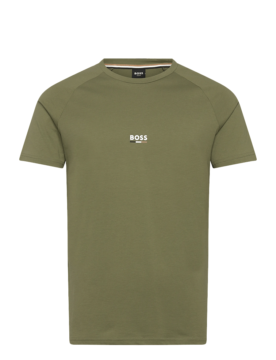 BOSS - T-Shirt RN Slim Fit - kurzärmelige t-shirts - open green - 1