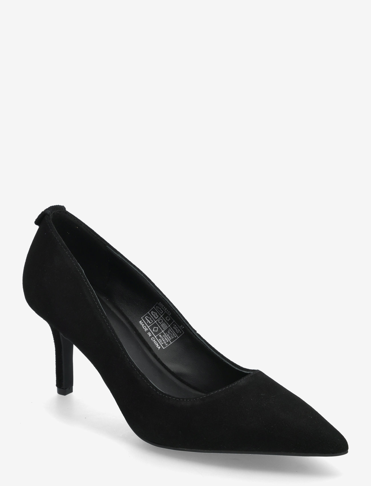 BOSS Isobel_pump70_SD - Pompa Donna In Pelle, Tacco 70mm, Colore Nero, Suola In Gomma, Chiusura Slip-on